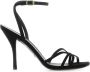 Stuart Weitzman Zwarte Suede Barelythere 100 Hoge Hak Sandalen Black Dames - Thumbnail 1