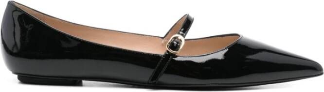 Stuart Weitz Zwarte Ballerina Schoenen Elegante Stijl