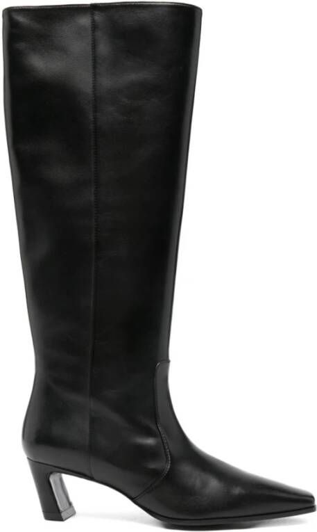 Stuart Weitzman Zwarte enkellaarsjes voor vrouwen