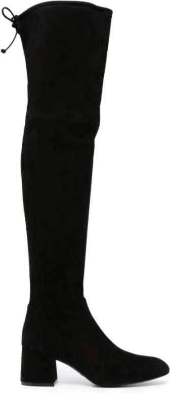 Stuart Weitzman Flareland Stretch Over-the-Knee Boot Black Dames