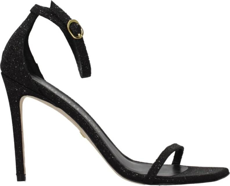 Stuart Weitzman Nudistcurve hakken sandalen Zwart Dames