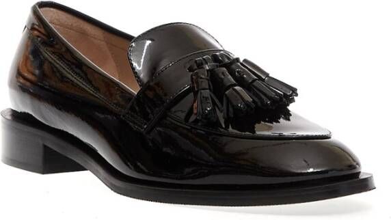 Stuart Weitzman Zwarte Kwast Loafer Black Dames