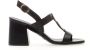 Stuart Weitzman Zwarte Leren Gevlochten Sandalen Black Dames - Thumbnail 1