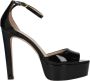 Stuart Weitz Zwarte Elegante Platform Sandalen - Thumbnail 3