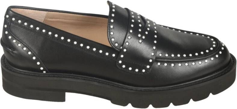 Stuart Weitzman Zwarte platte schoenen Stijlvol model Black Dames
