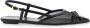 Stuart Weitz Zwarte puntige slingback ballerina's - Thumbnail 1