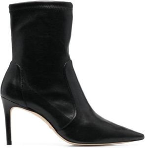 Stuart Weitzman Zwarte Stuart 85 Str Bootie Zwart Dames