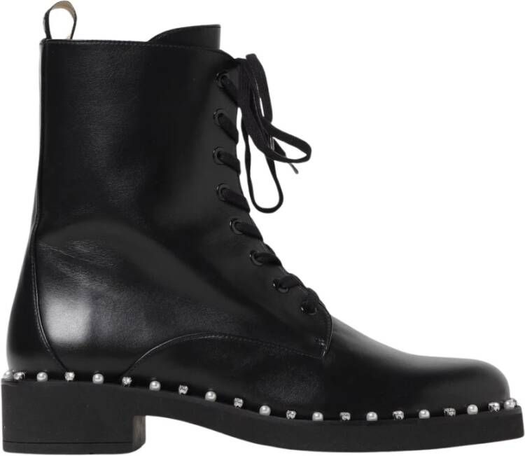 Stuart Weitz Zwarte Studded Combat Boots