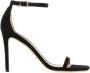 Stuart Weitzman Zwarte suède Nudistcurve 100 sandalen Zwart Dames - Thumbnail 1