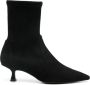 Stuart Weitz Zwarte Suède Panelled Kitten Heel Schoenen - Thumbnail 1