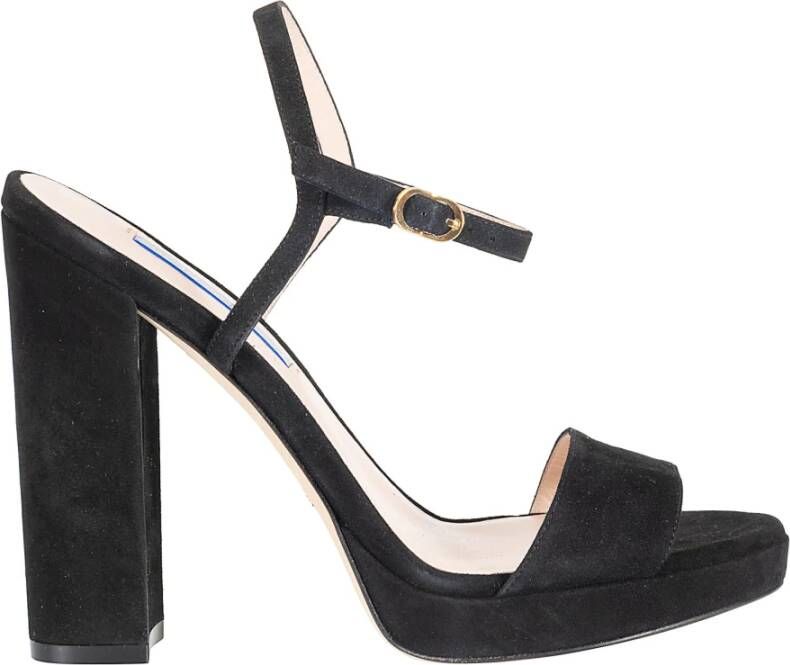 Stuart Weitzman Zwarte Suède Schoenen Black Dames