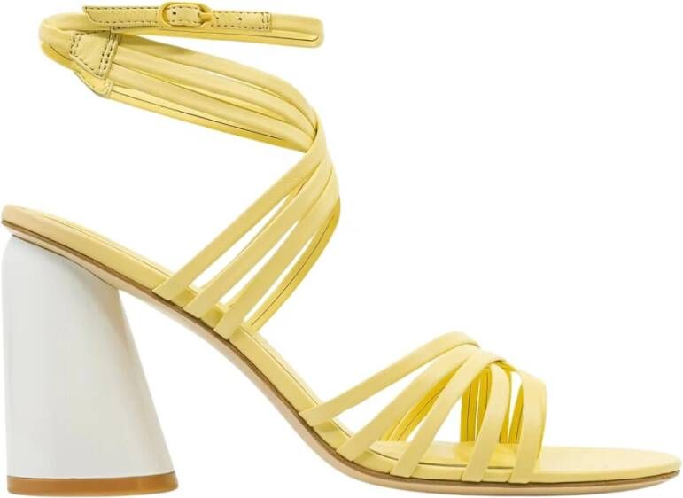 Studio Amelia Gele Hak Sandalen Calypso 90 Stijl