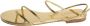 Studio Amelia Gouden platte sandalen Geborsteld technisch TPU - Thumbnail 1