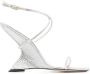 Studio Amelia Kristalversierde sleehak sandalen White Dames - Thumbnail 1