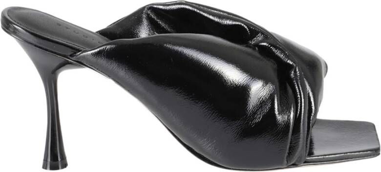 Studio Amelia Patent Heel Croissant Schoen Black Dames