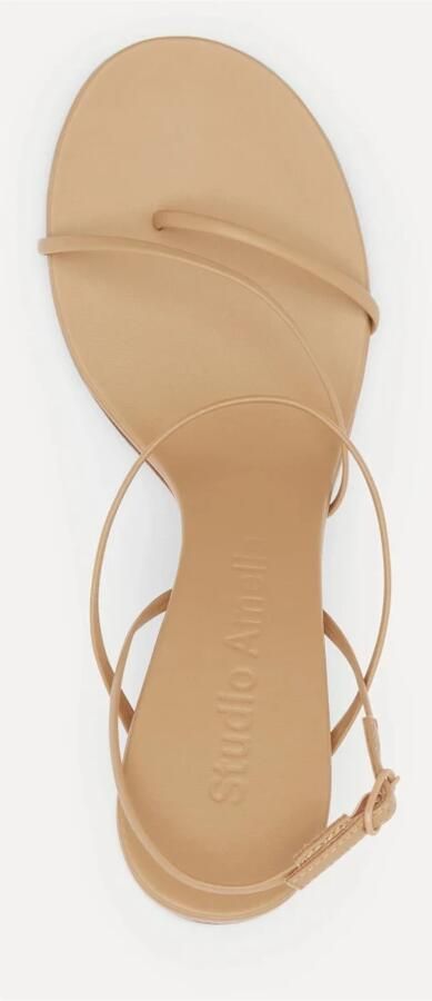 Studio Amelia Beige Helix 90 Sandaal voor vrouwen