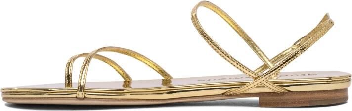 Studio Amelia Gouden Leren Sandalen voor Vrouwen