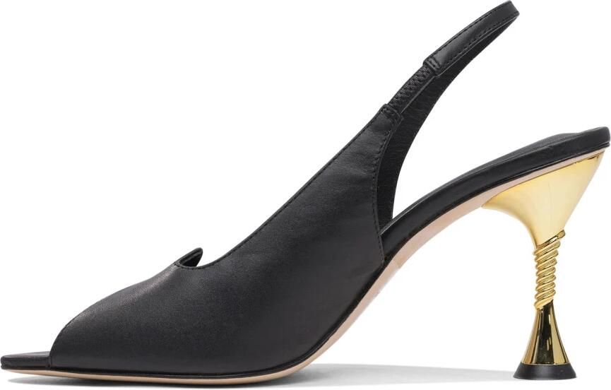 Studio Amelia Zwarte Pumps Elegante Leren Schoenen