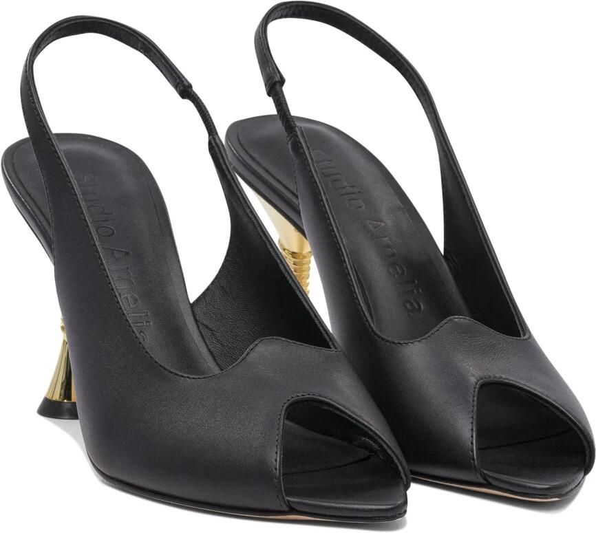 STUDIO AMELIA Zwarte Pumps Elegante Leren Schoenen - Foto 3