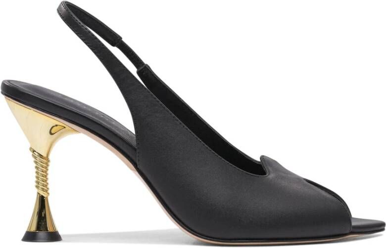 Studio Amelia Zwarte Pumps Elegante Leren Schoenen