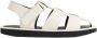 Studio Nicholson Witte Leren Sandalen Klittenbandsluiting Pergamijn White Dames - Thumbnail 1