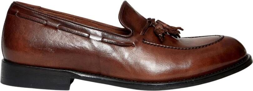 Sturlini Bruin leren Loafer schoenen Brown Heren