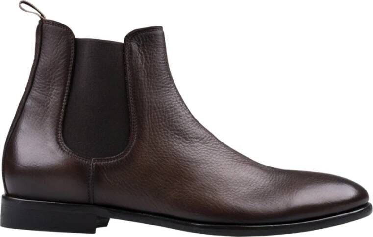 Sturlini Bruin Leren Rubber Samenstelling Schoenen