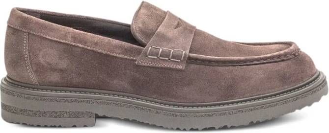 Sturlini Donkerbruine Suède Loafers