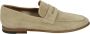 Sturlini Suède Leren Mocassin Loafer Beige Heren - Thumbnail 1