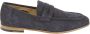Sturlini Suède Leren Mocassin Loafer Blue Heren - Thumbnail 1