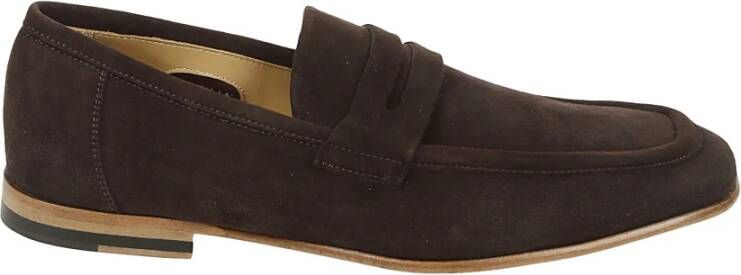 Sturlini Suède Leren Mocassin met Voering Brown Heren