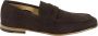 Sturlini Suède Leren Mocassin met Voering Brown Heren - Thumbnail 1