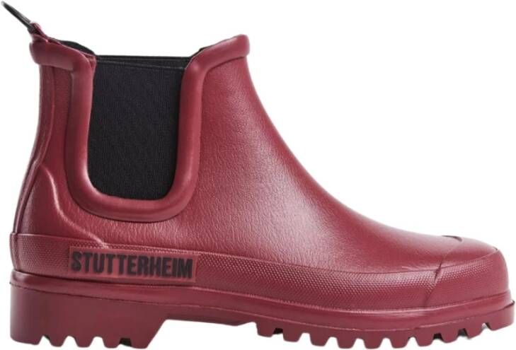 Stutterheim Burgundy Chelsea Rainwalker Regenlaarzen Rood Heren