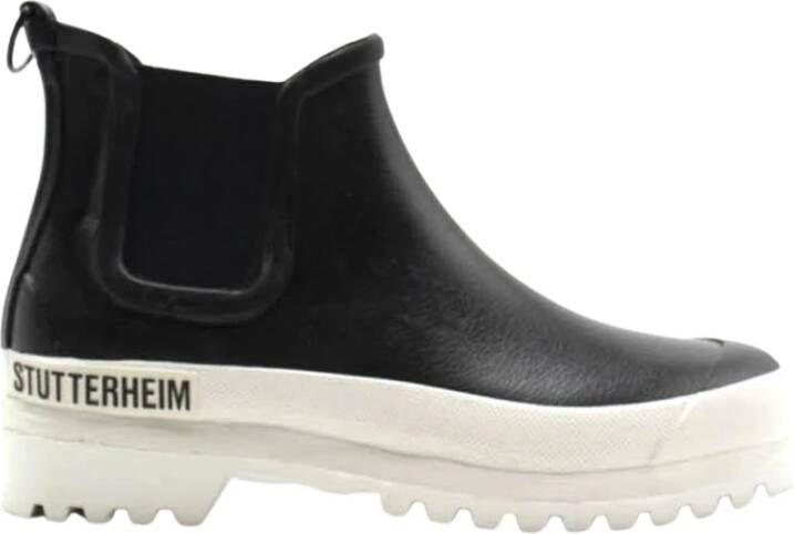 Stutterheim Klassieke Chelsea Rainwalker Regenlaarzen Black