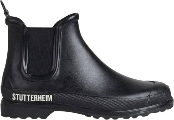 Stutterheim Rainwalker Rubber Chelsea Boots Zwart