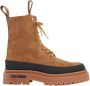 Stutterheim Suède Veterschoenen Mid-Calf Laarzen Brown Unisex - Thumbnail 1