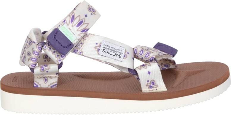 Suicoke Beige Sandalen met Uniek Design