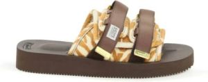 Suicoke calfhide moto-cab mules Bruin Heren