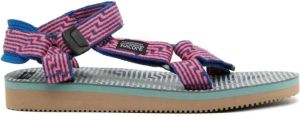 Suicoke Flat Sandals Paars Heren