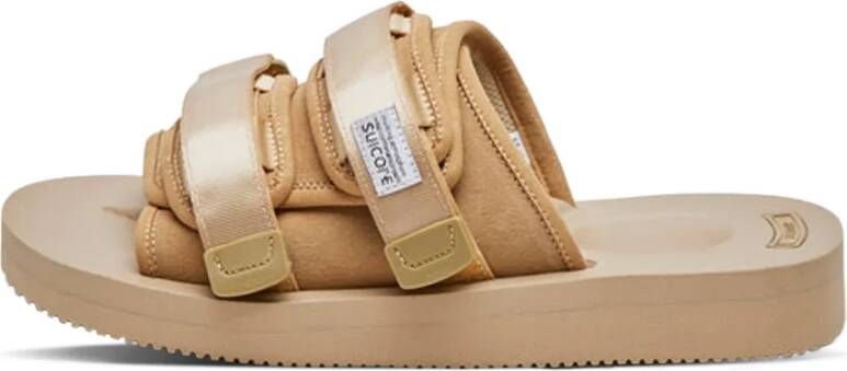 Suicoke Minimalistische Beige Sandalen met Vibram Zool