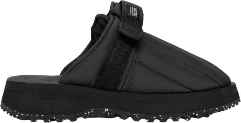 Suicoke Stijlvolle Puff Sandaal Zwart Black Heren