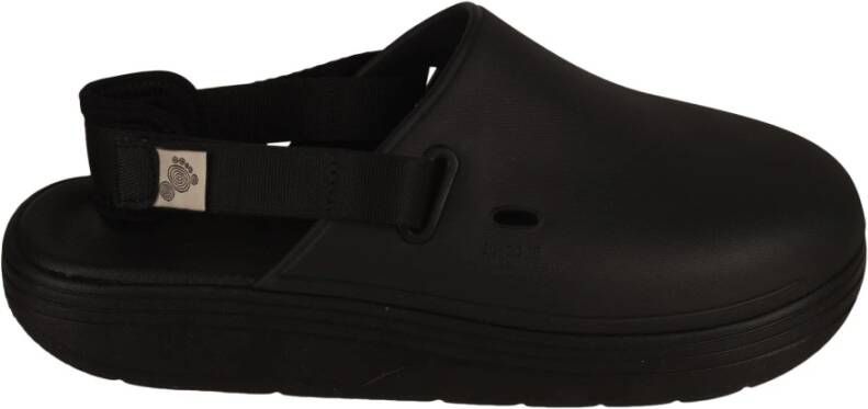 Suicoke Stijlvolle zwarte en grijze sliders voor heren Black Heren