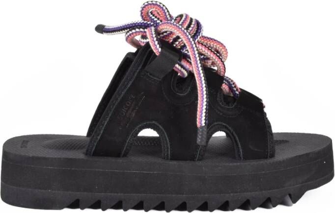 Suicoke Suède sandaal met neopreen voering