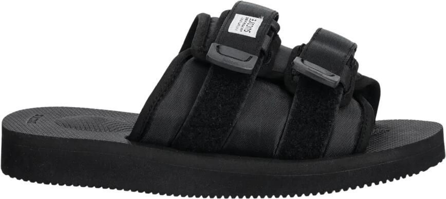 Suicoke Zwarte Moto-Cab Sliders Black Unisex