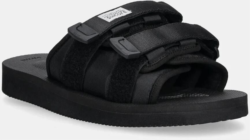 Suicoke Zwarte Moto-Cab Sliders Black Unisex - Foto 5