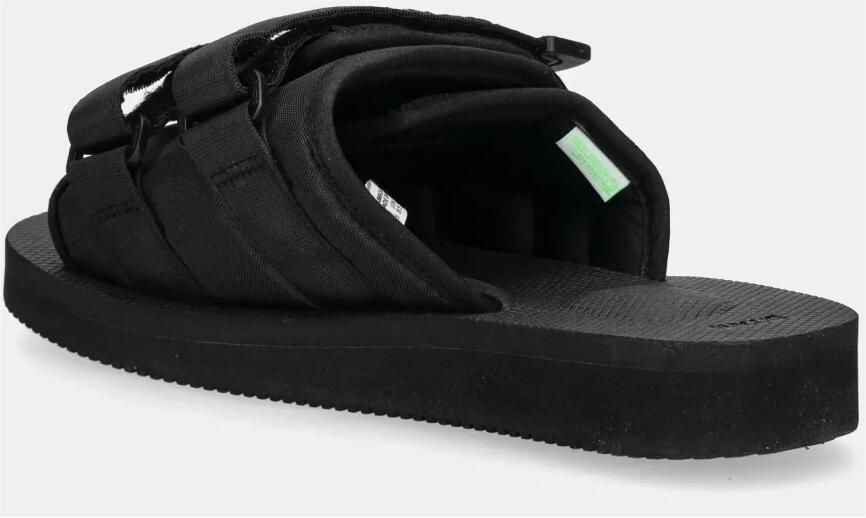 Suicoke Zwarte Moto-Cab Sliders Black Unisex - Foto 4