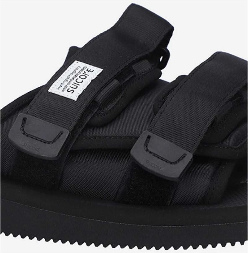 Suicoke Zwarte Moto-Cab Sliders Black Unisex - Foto 2
