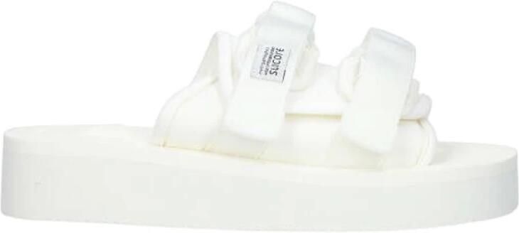 Suicoke Flat Sandals Wit Unisex