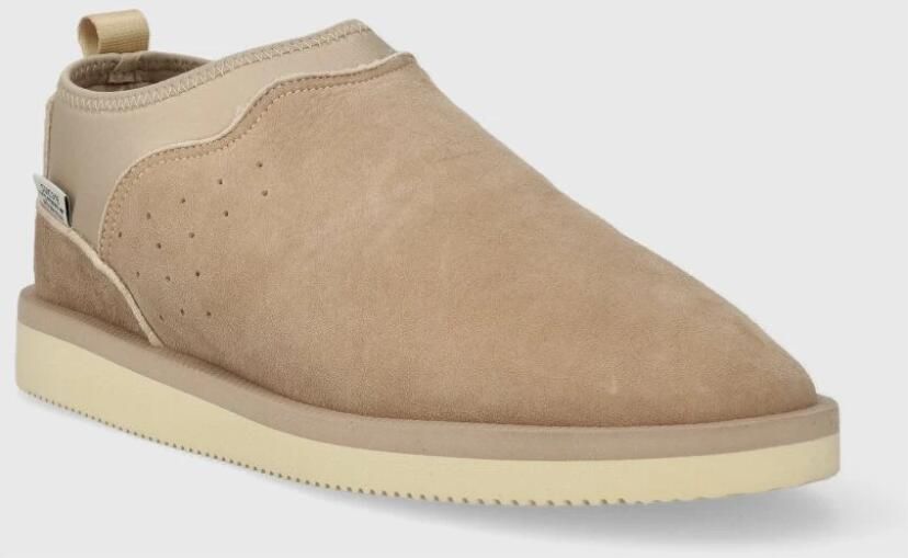 Suicoke Beige Slip Ons van Schapensuède Beige Heren - Foto 5