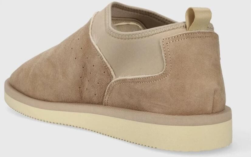 Suicoke Beige Slip Ons van Schapensuède Beige Heren - Foto 4